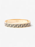Fendi Forever Fendi Bracelet Gold / Black Base Metal Small (Circumference - 14-16cm)