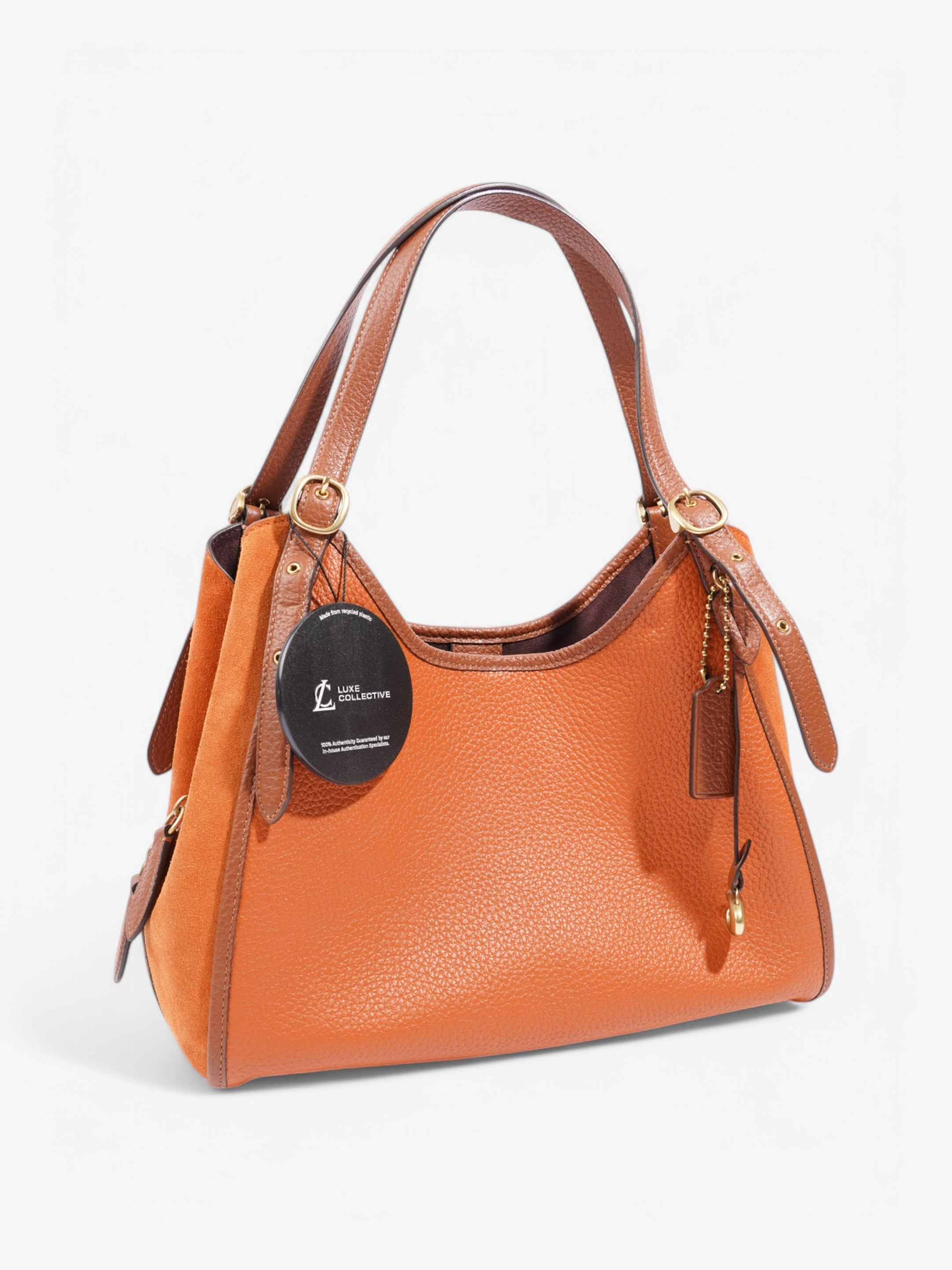 Coach Lori Orange / Brown Leather