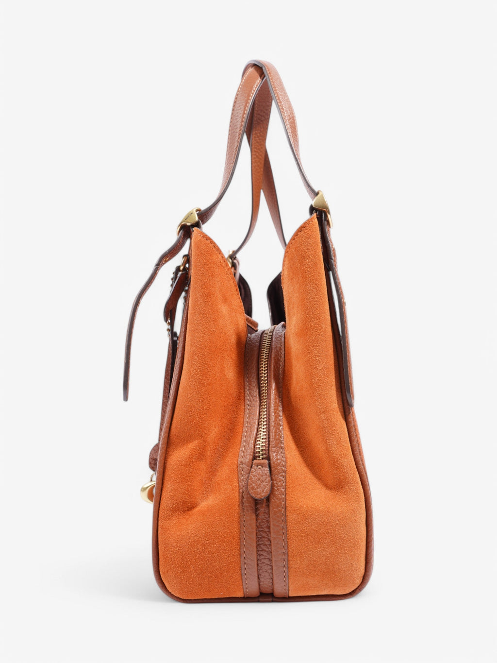 Coach Lori Orange / Brown Leather