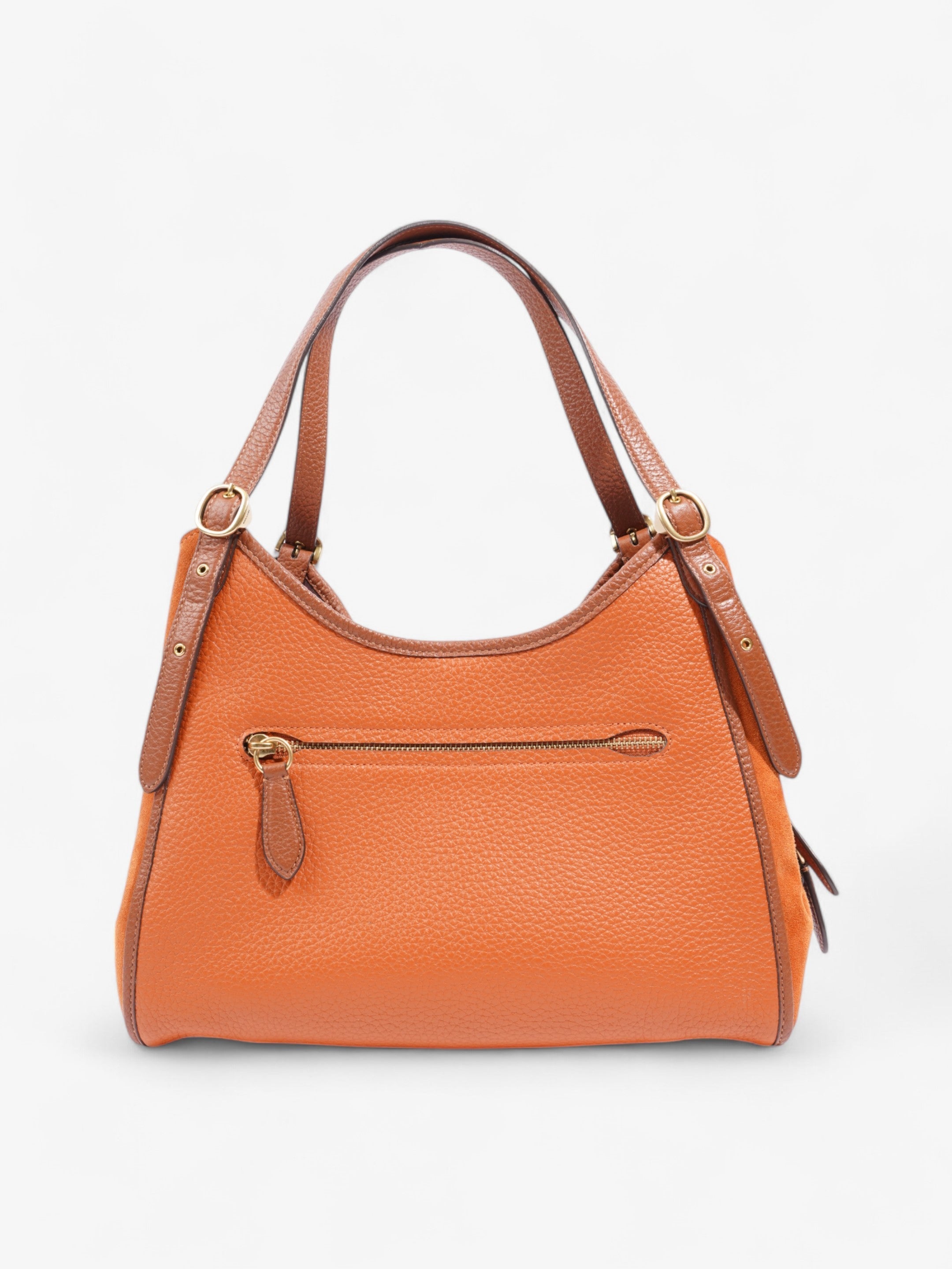 Coach Lori Orange / Brown Leather