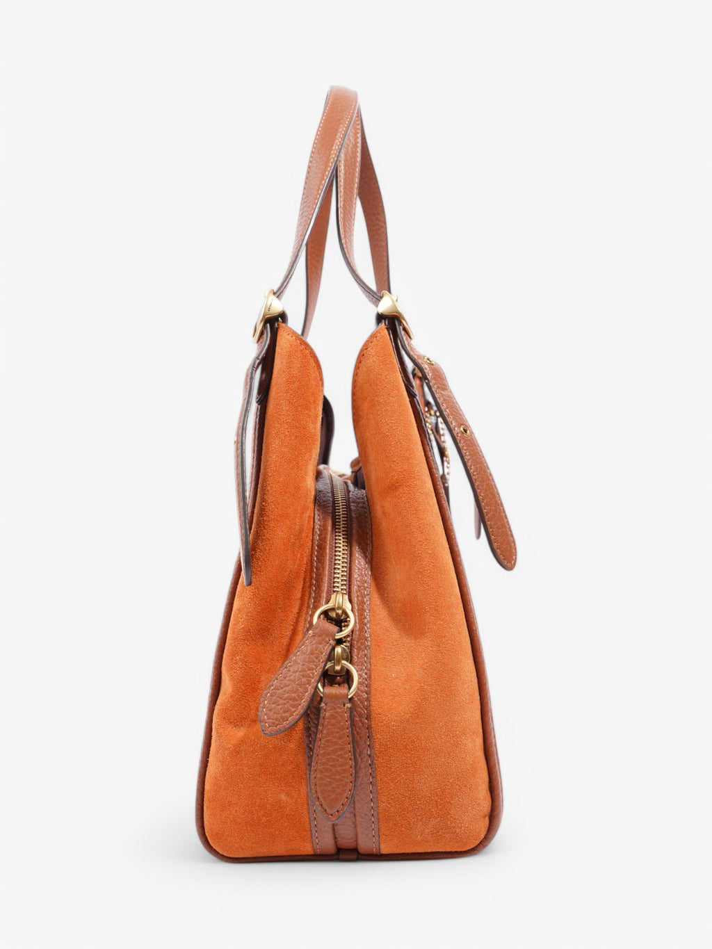 Coach Lori Orange / Brown Leather