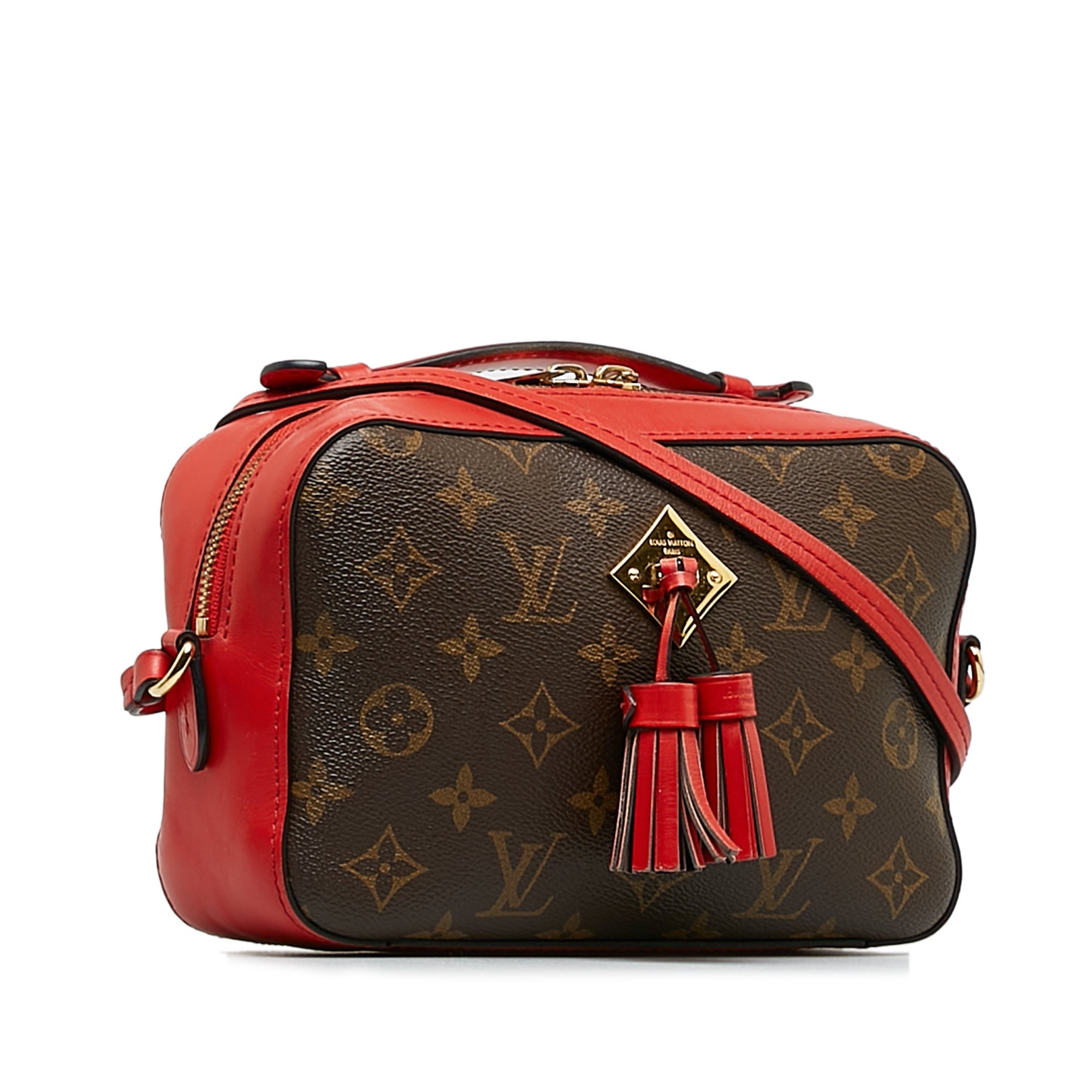 Brown Louis Vuitton Monogram Saintonge Crossbody Bag