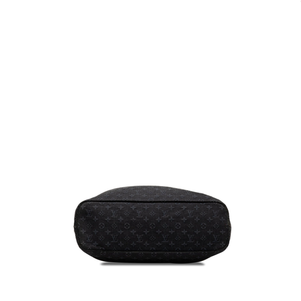 Black Louis Vuitton Monogram Mini Lin Lucille GM Tote Bag