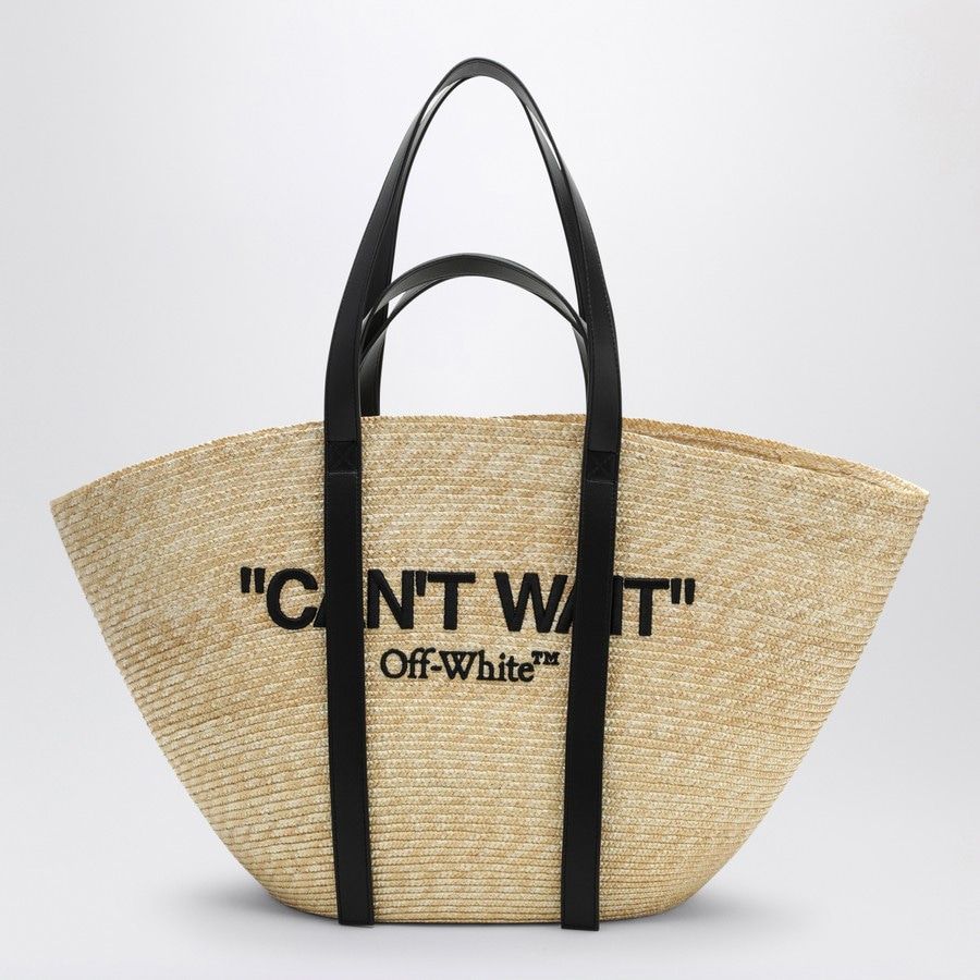 Day Off Raffia Tote Bag
