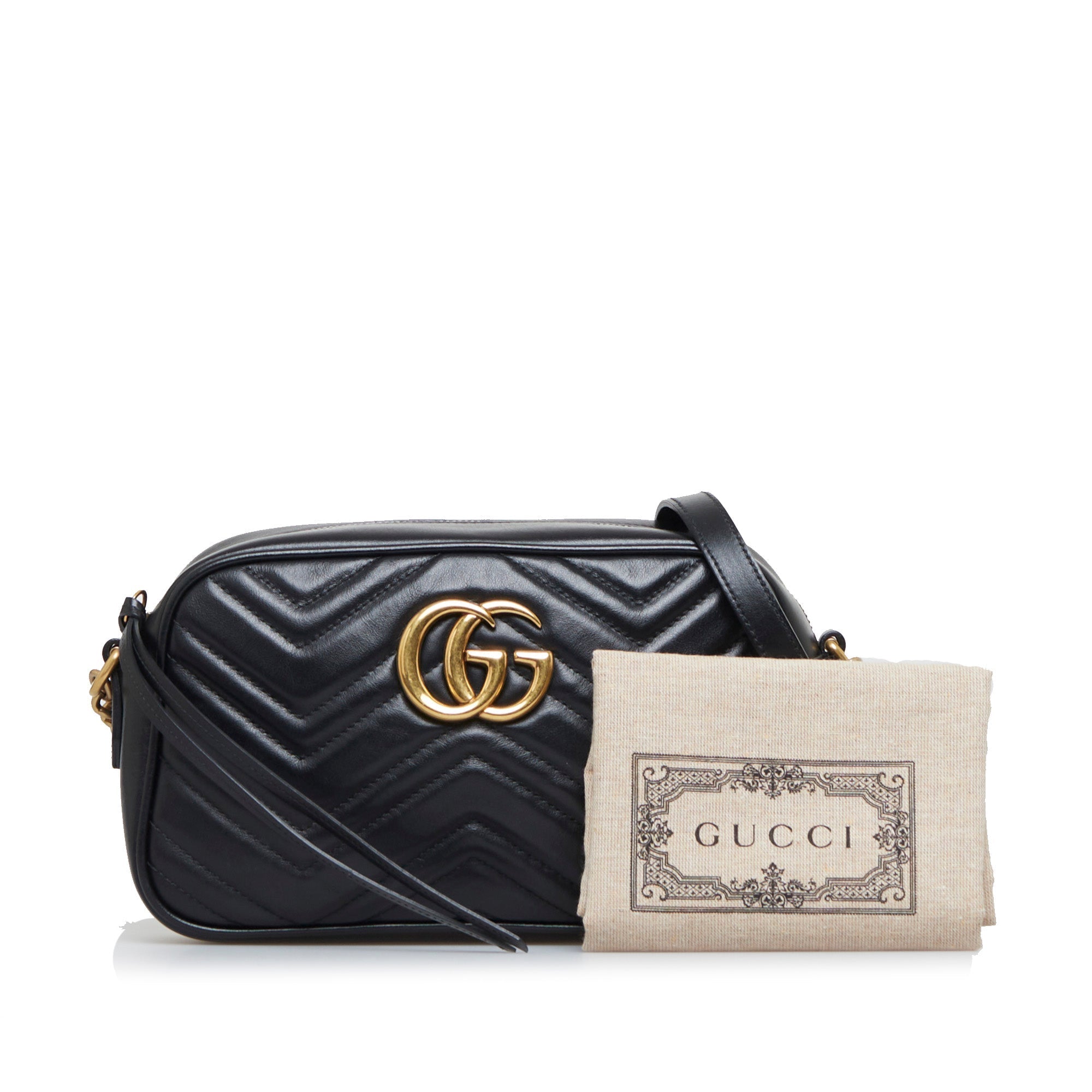 Gucci GG Marmont Small Black MatelassÃƒÆ’Ã‚Â©