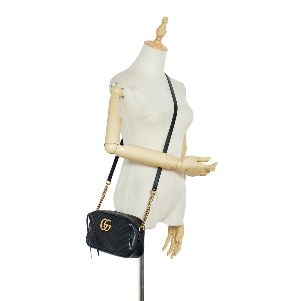 Gucci GG Marmont Small Black MatelassÃƒÆ’Ã‚Â©