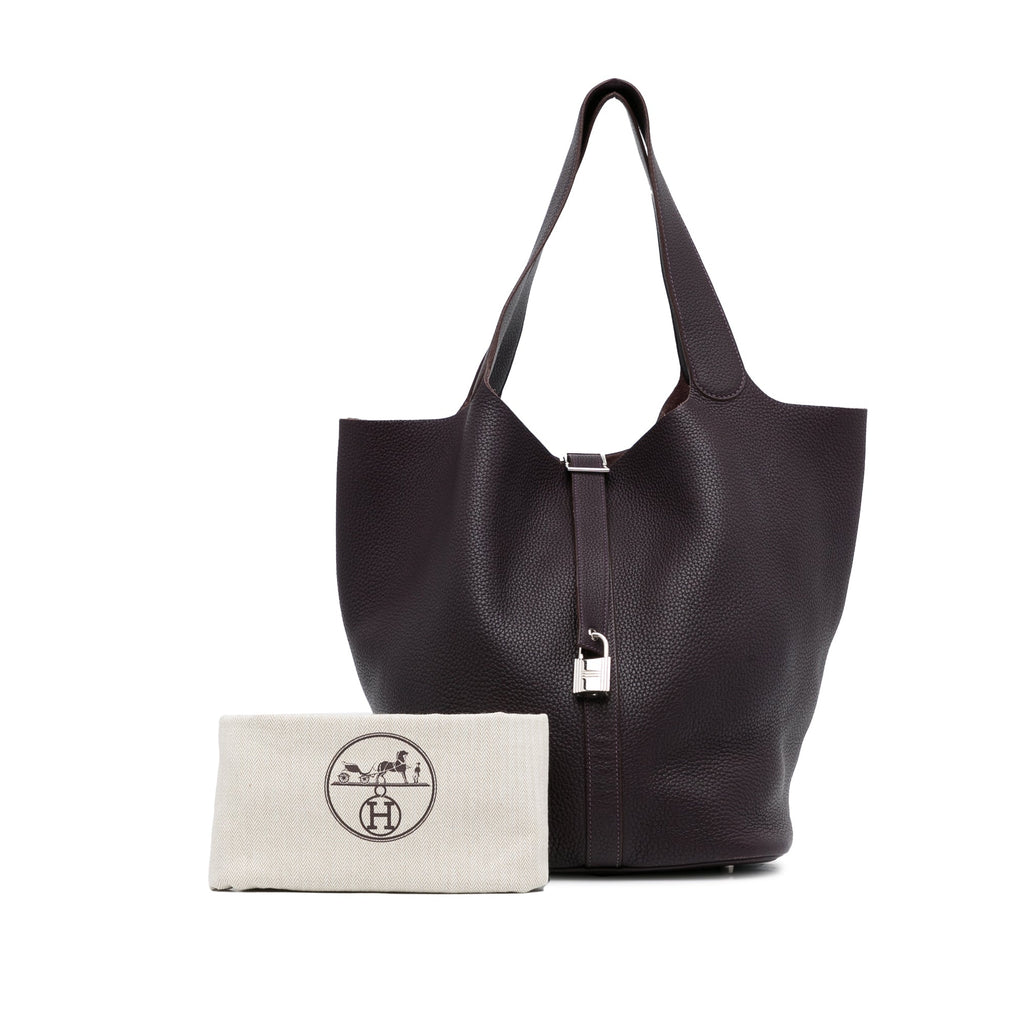 HermÃƒÆ’Ã‚Â¨s Picotin Lock 31 TGM Black Clemence Palladium