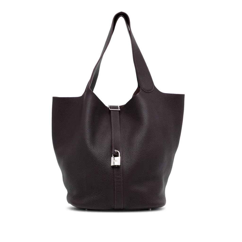 HermÃƒÆ’Ã‚Â¨s Picotin Lock 31 TGM Black Clemence Palladium