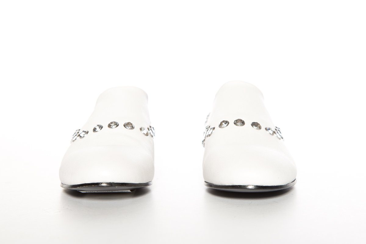 Opening Ceremony White Leather Slip-On Oxford SZ 39