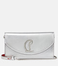 Christian Louboutin Women Loubi54 Laminated Leather Clutch