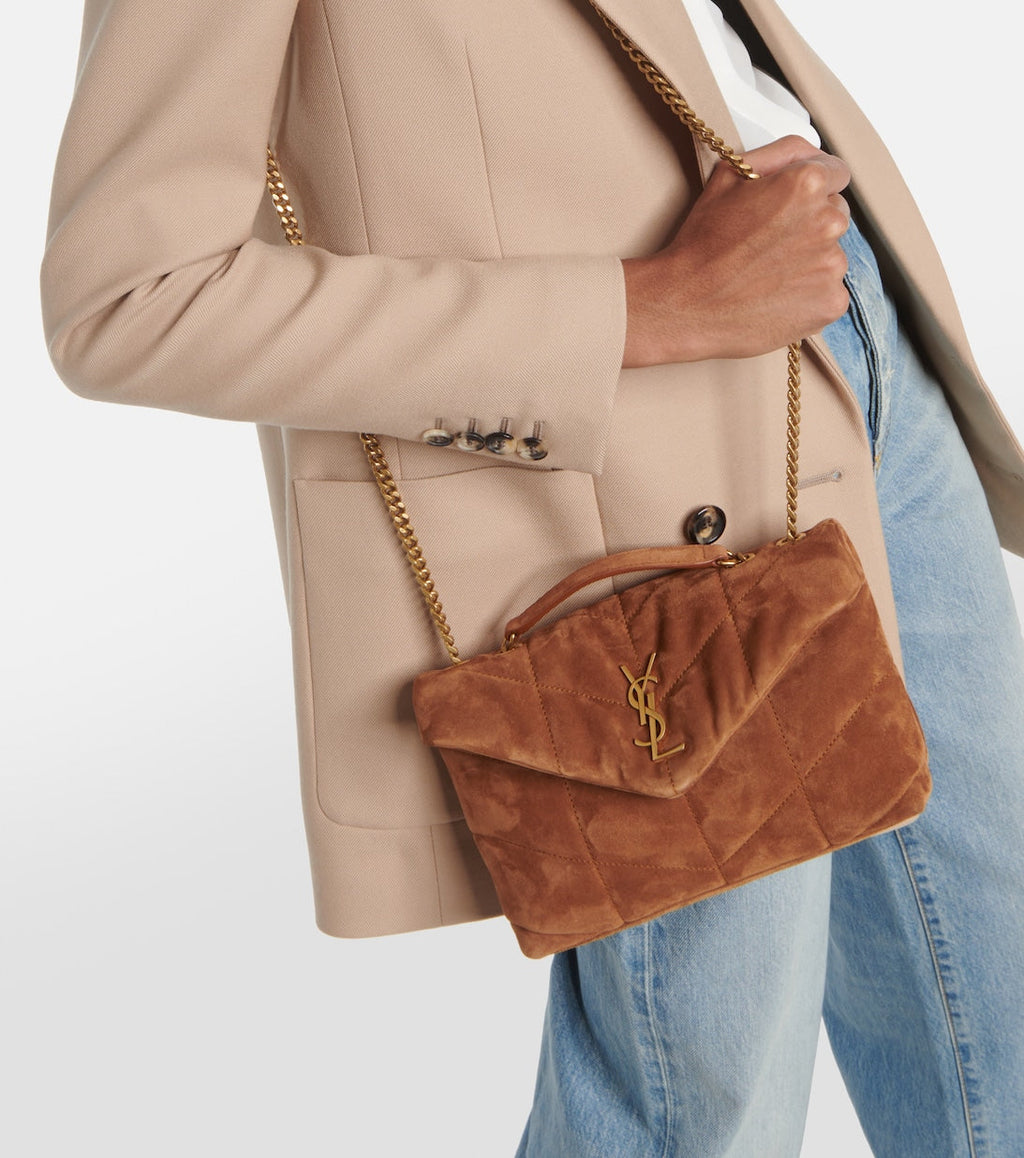 Saint Laurent Women Oy Puffer Leather Shoulder Bag