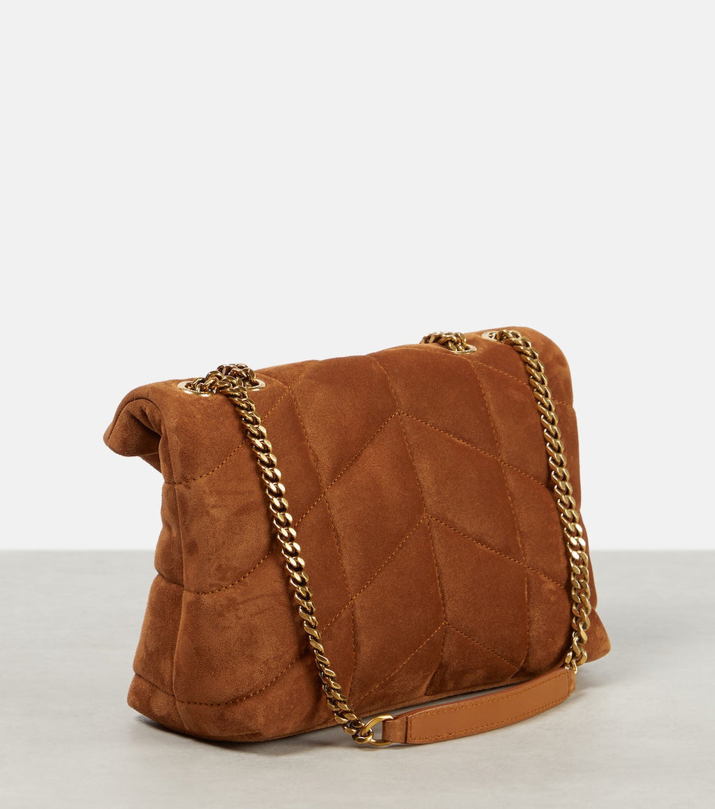 Saint Laurent Women Oy Puffer Leather Shoulder Bag