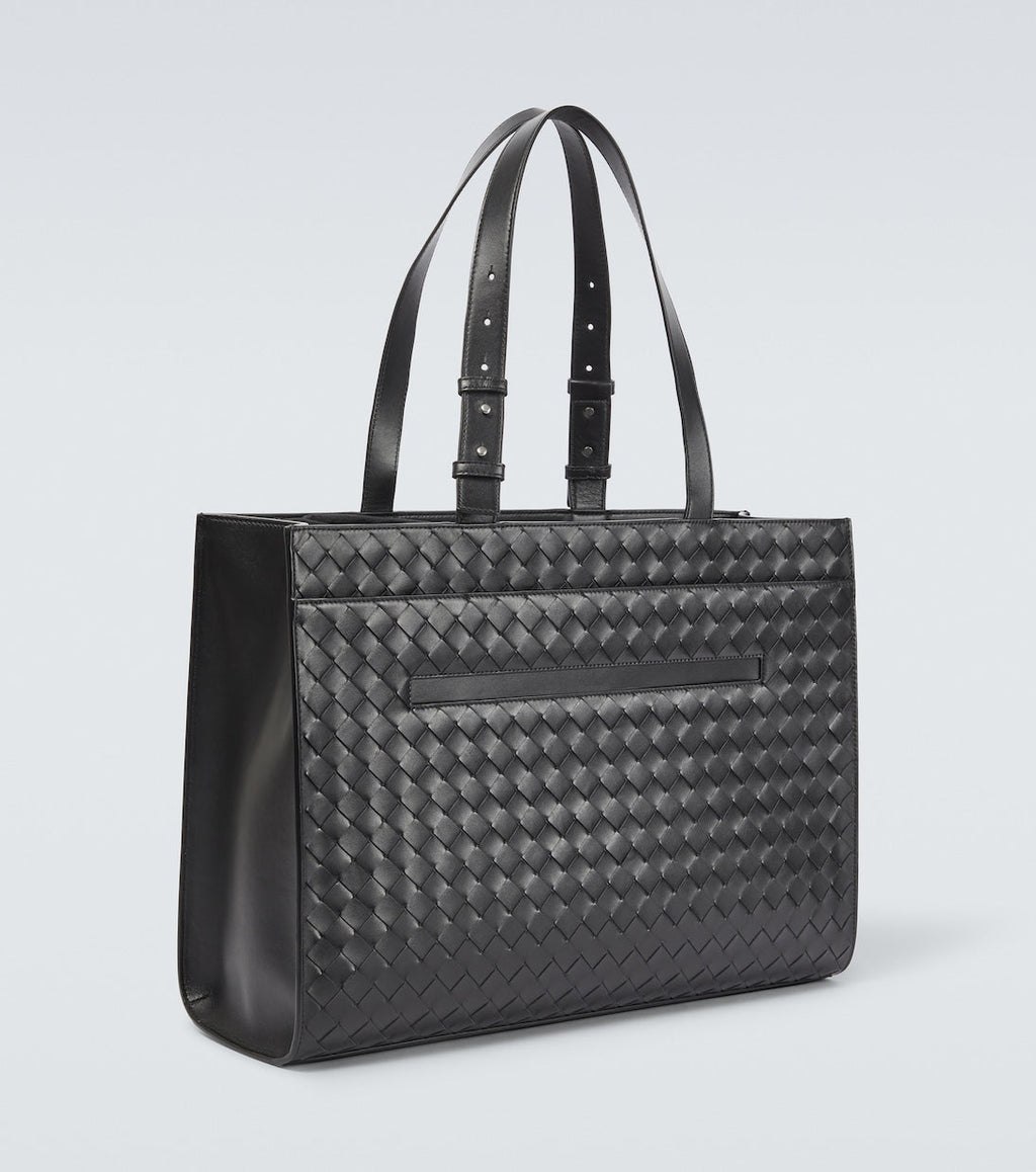 Bottega Veneta Women Cargo Intrecciato Leather Tote Bag