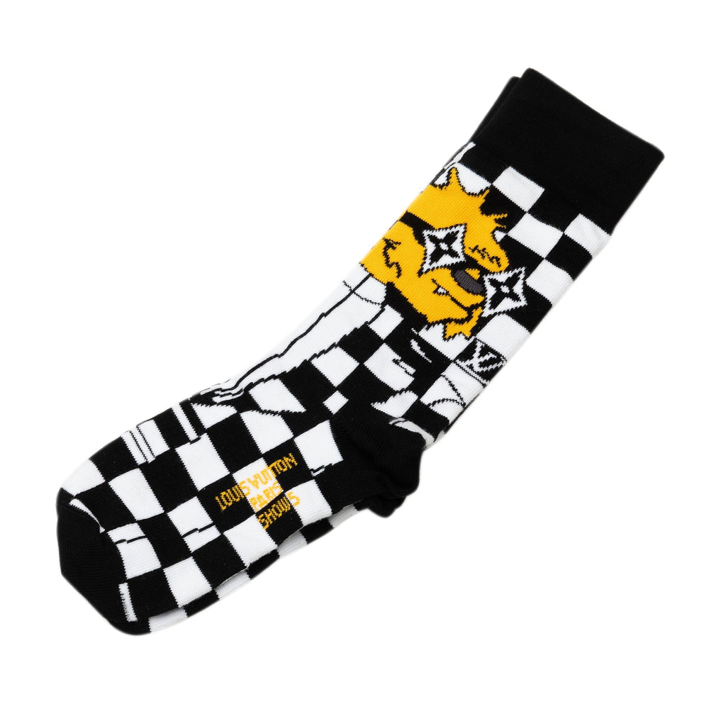 Multi Louis Vuitton Virgil Abloh LV Archives Set of Socks