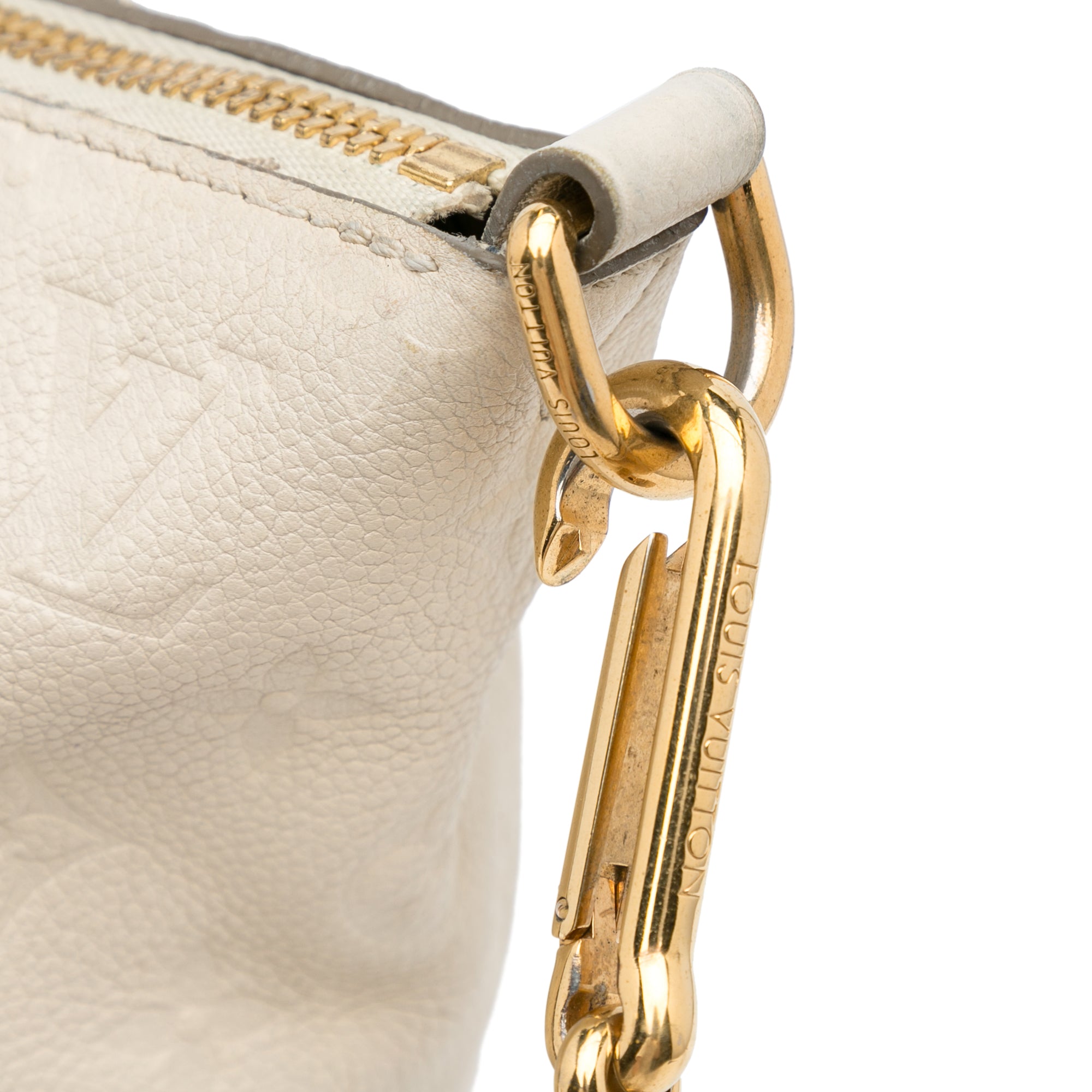 White Louis Vuitton Monogram Empreinte Lumineuse PM Satchel