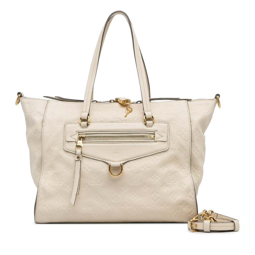 White Louis Vuitton Monogram Empreinte Lumineuse PM Satchel