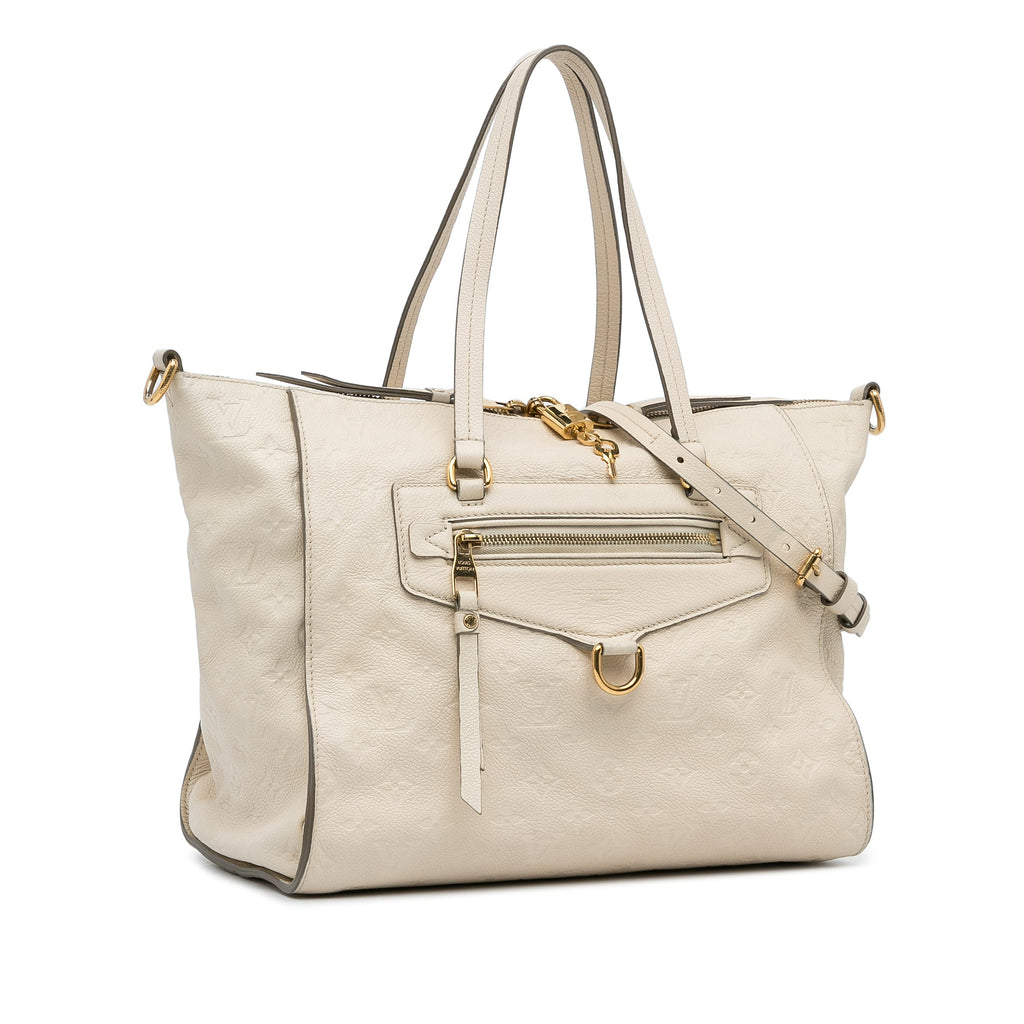 White Louis Vuitton Monogram Empreinte Lumineuse PM Satchel