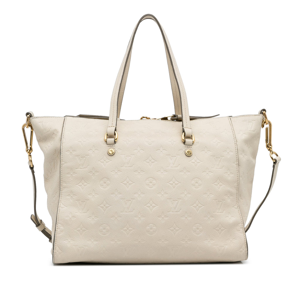 White Louis Vuitton Monogram Empreinte Lumineuse PM Satchel