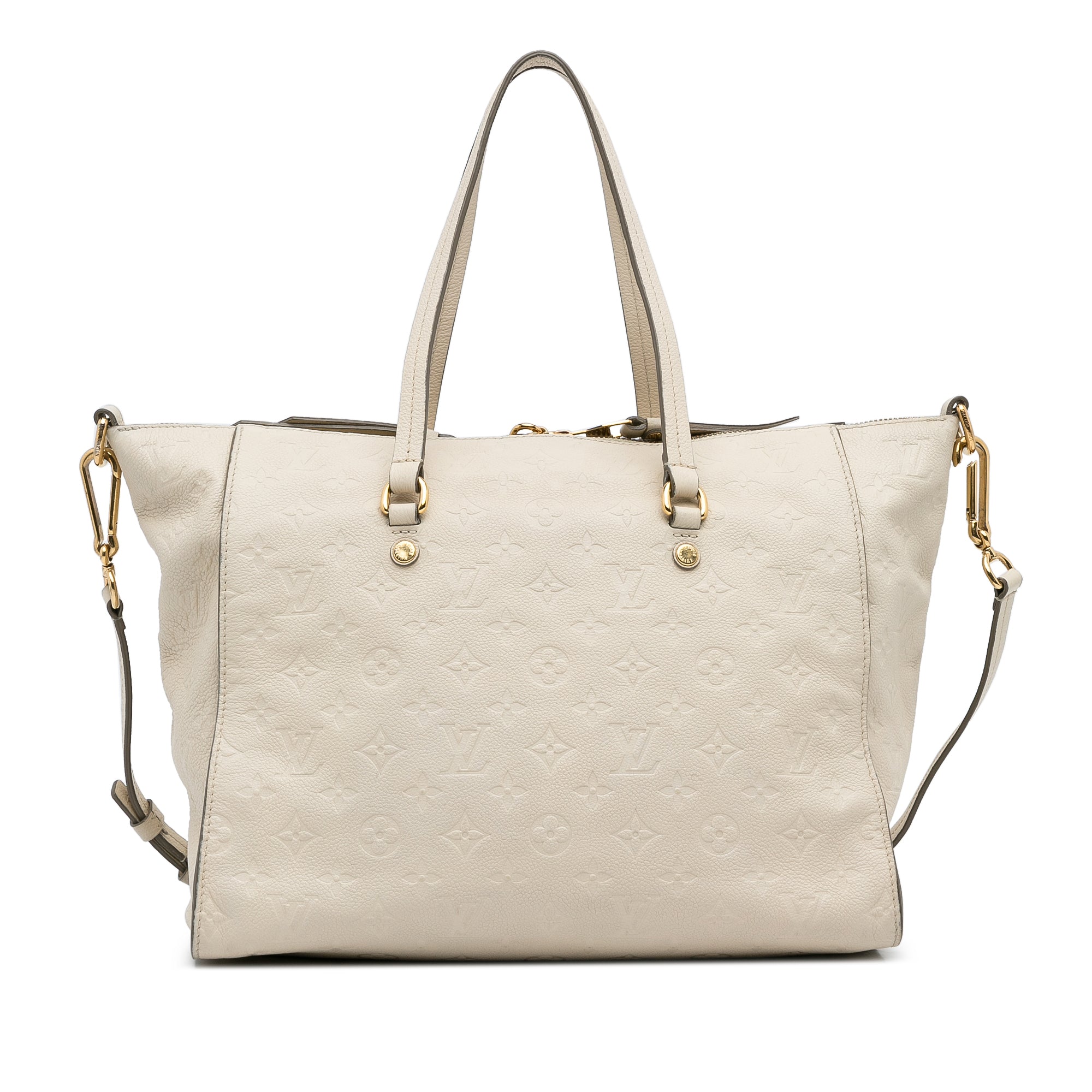 White Louis Vuitton Monogram Empreinte Lumineuse PM Satchel