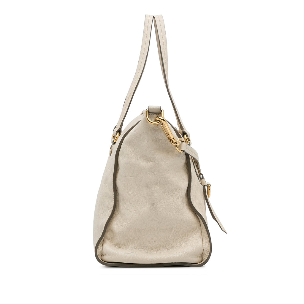 White Louis Vuitton Monogram Empreinte Lumineuse PM Satchel
