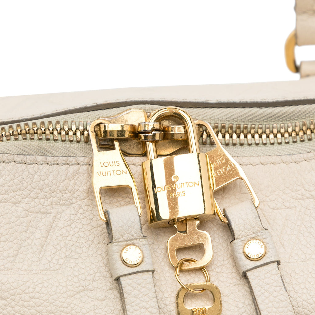 White Louis Vuitton Monogram Empreinte Lumineuse PM Satchel