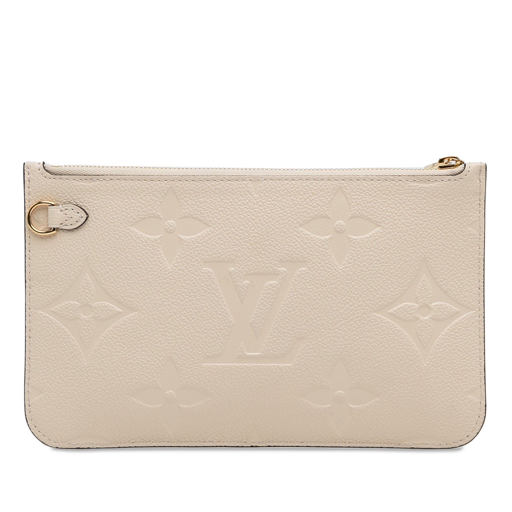 Brown Louis Vuitton Monogram Empreinte Neverfull Pouch