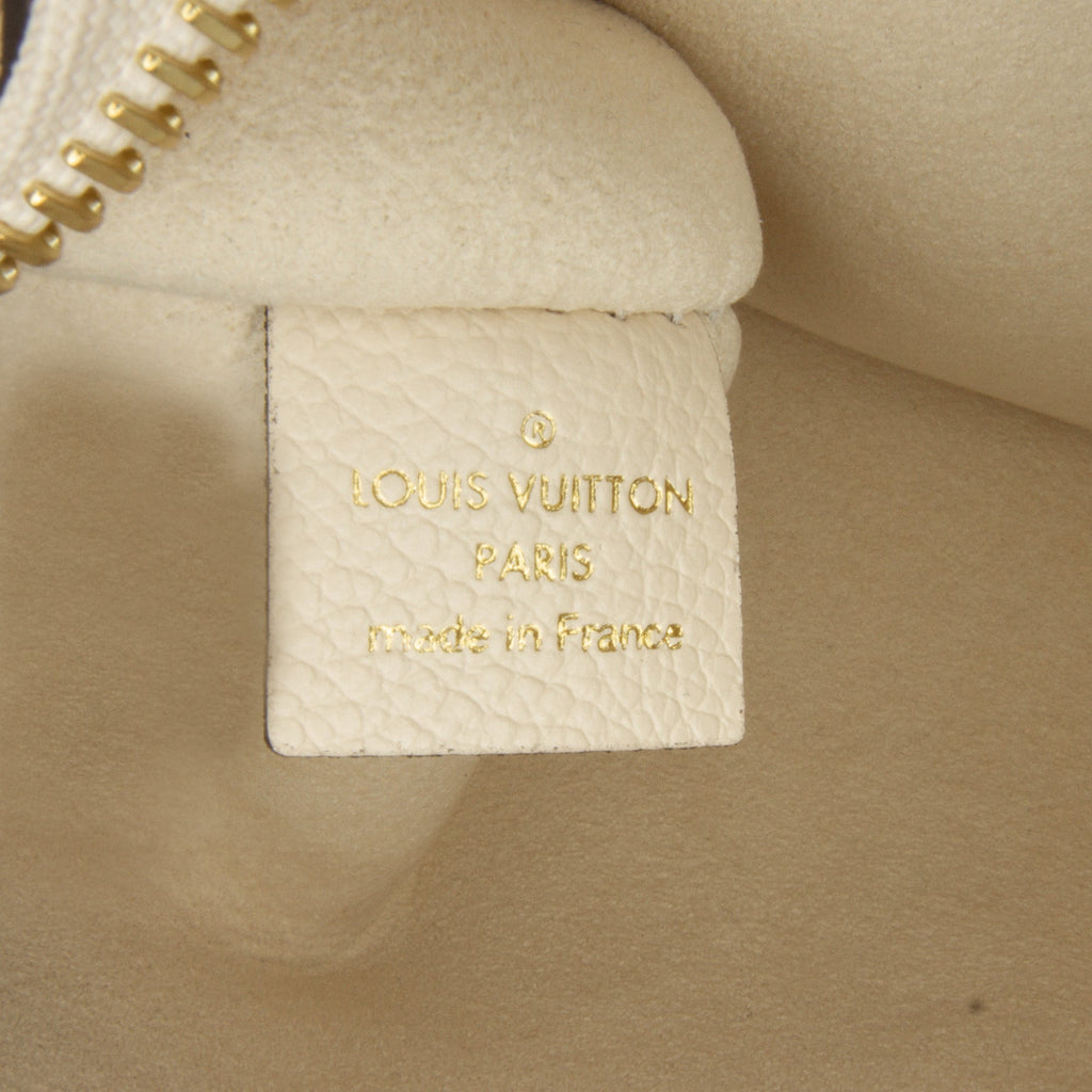 Brown Louis Vuitton Monogram Empreinte Neverfull Pouch