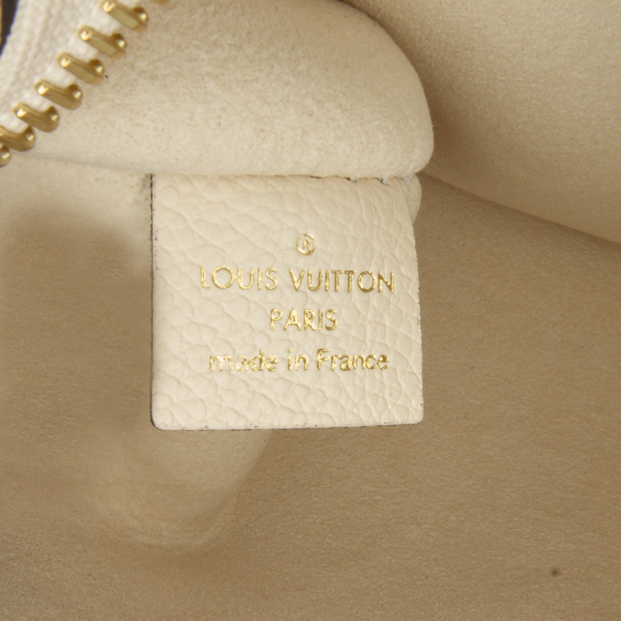 Brown Louis Vuitton Monogram Empreinte Neverfull Pouch