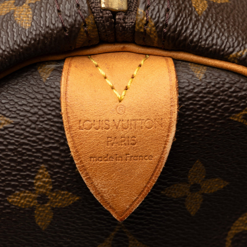 Brown Louis Vuitton Monogram Keepall 55 Travel Bag