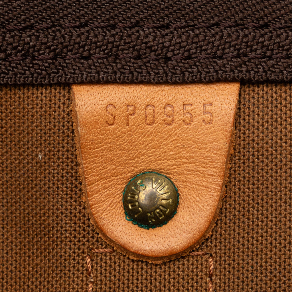 Brown Louis Vuitton Monogram Keepall 55 Travel Bag