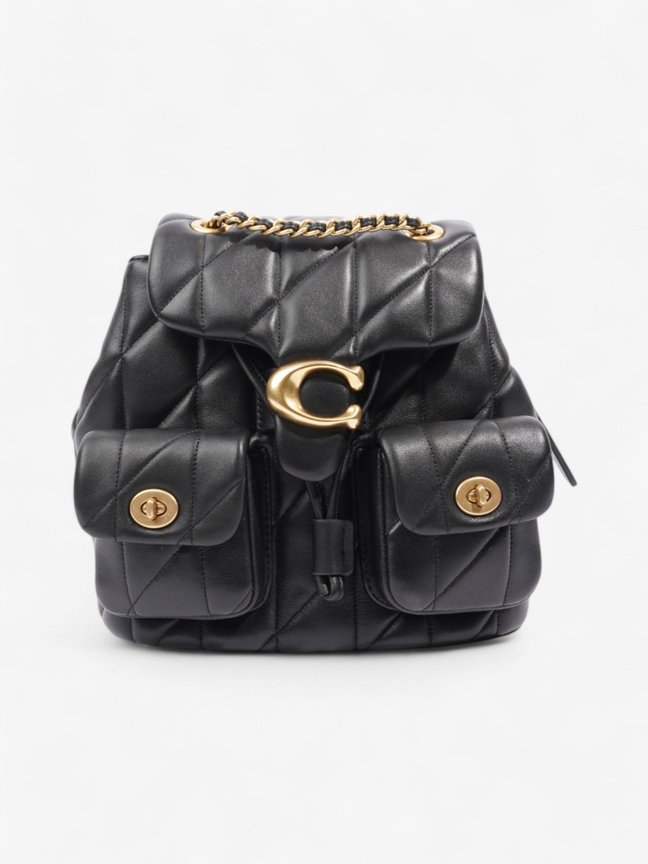 Coach Tabby Backpack Black Leather