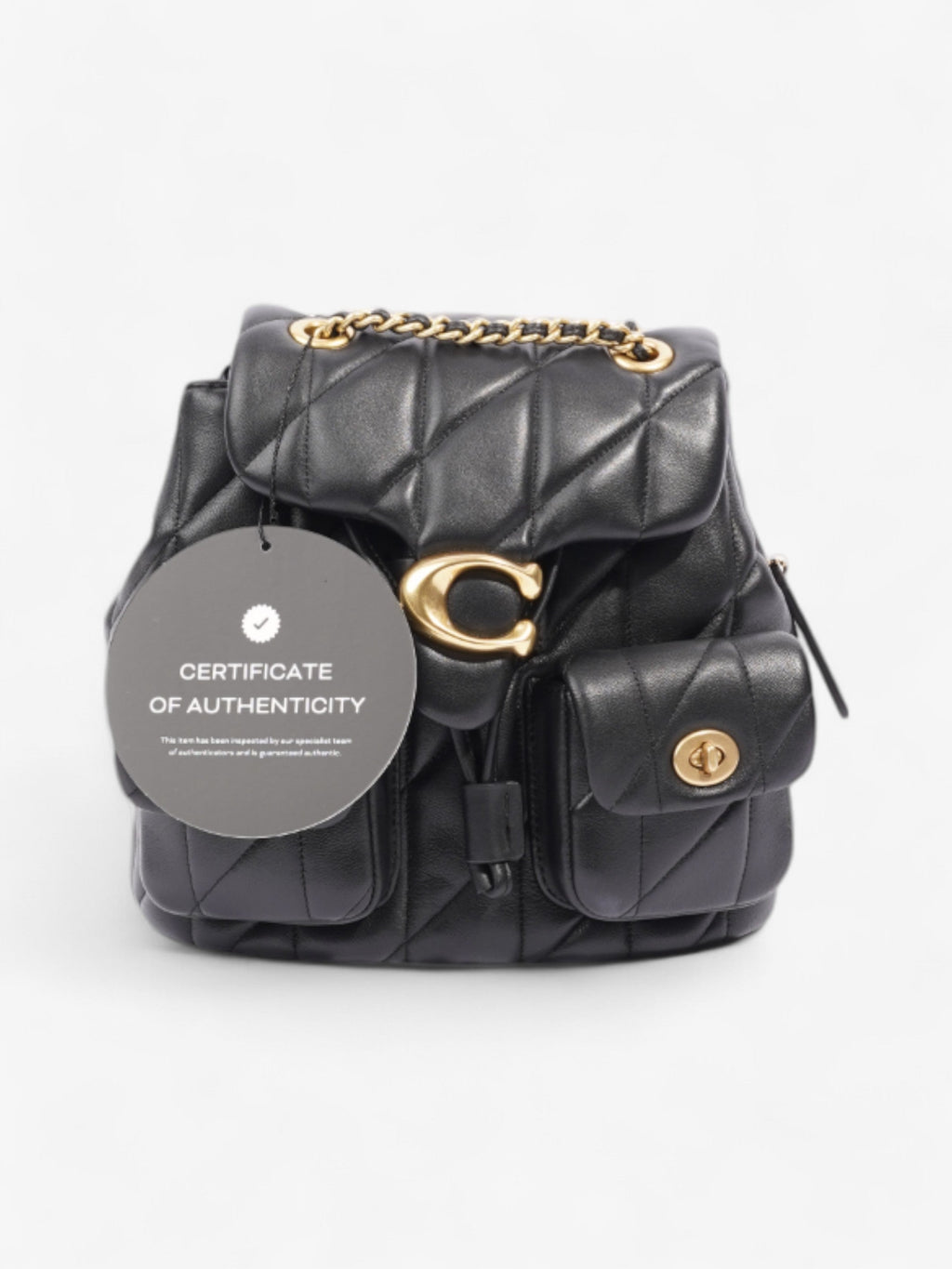 Coach Tabby Backpack Black Leather