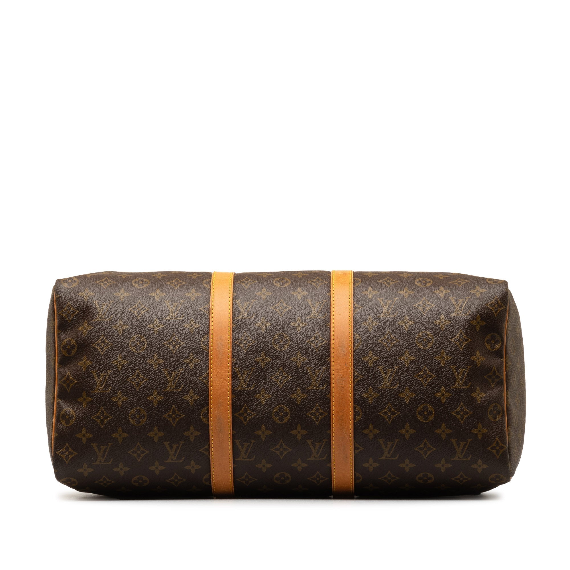 Brown Louis Vuitton Monogram Keepall 50 Travel Bag