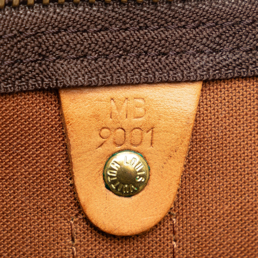 Brown Louis Vuitton Monogram Keepall 50 Travel Bag