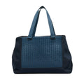 Blue Bottega Veneta Intrecciato Tote