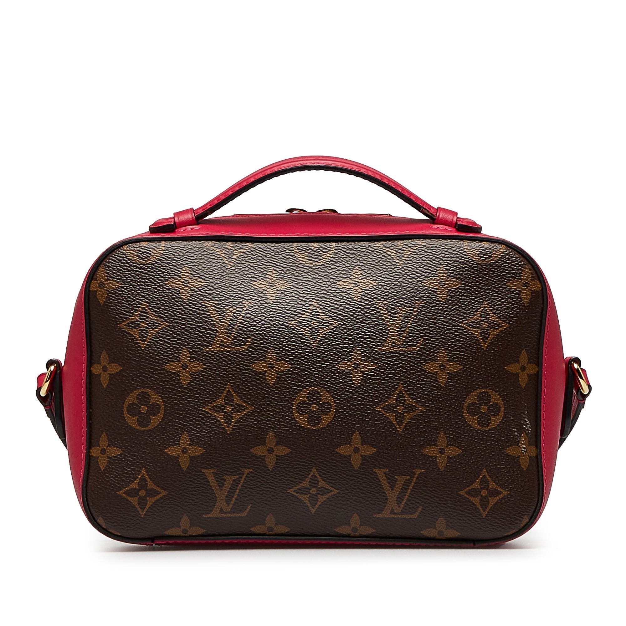 Brown Louis Vuitton Monogram Saintonge Satchel