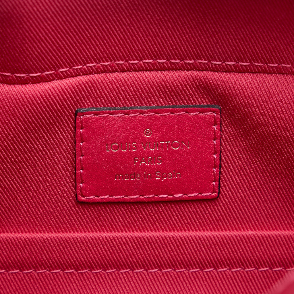 Brown Louis Vuitton Monogram Saintonge Satchel