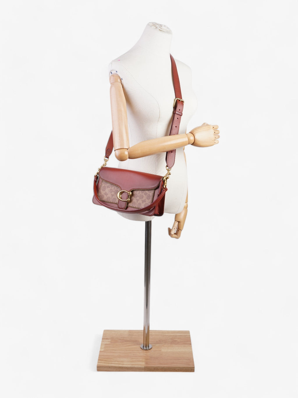 Coach Tabby Brown / Neutral Coated Canvas 26