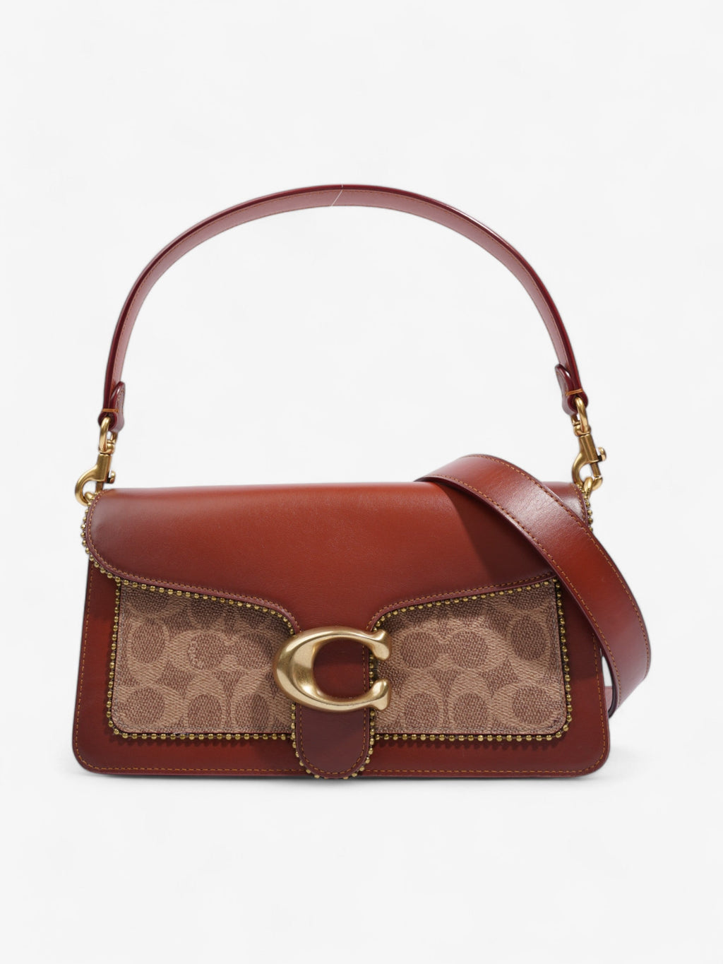 Coach Tabby Brown / Neutral Coated Canvas 26