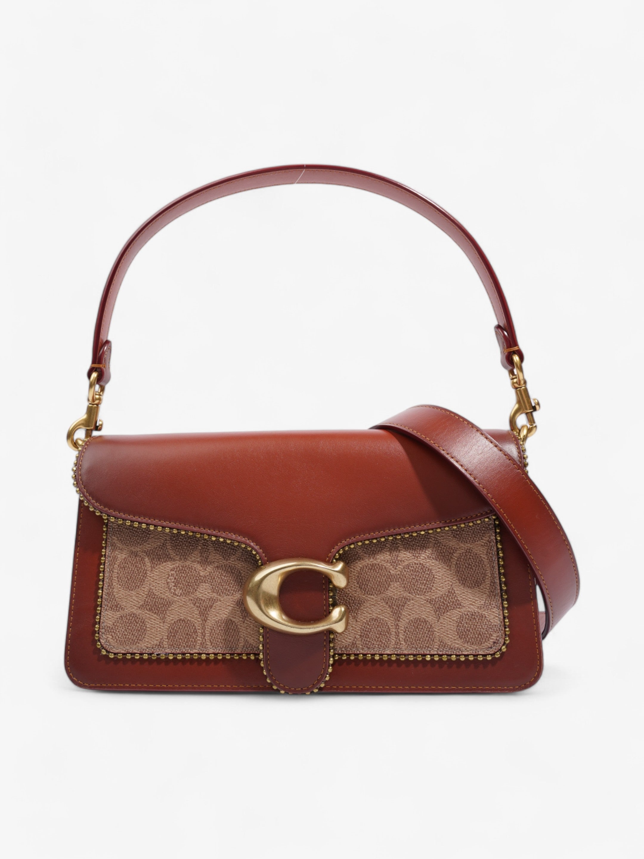 Coach Tabby Brown / Neutral Coated Canvas 26