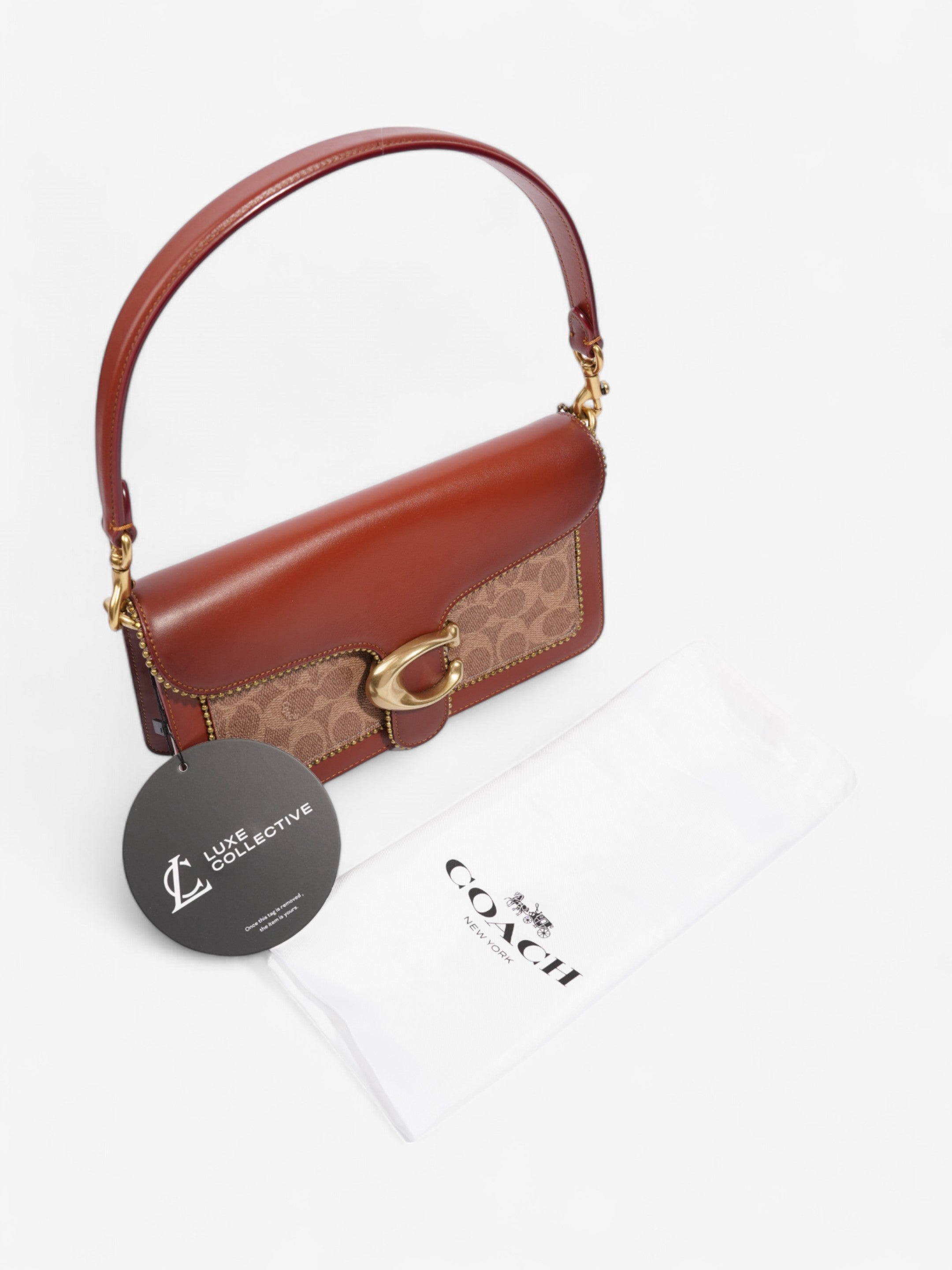 Coach Tabby Brown / Neutral Coated Canvas 26