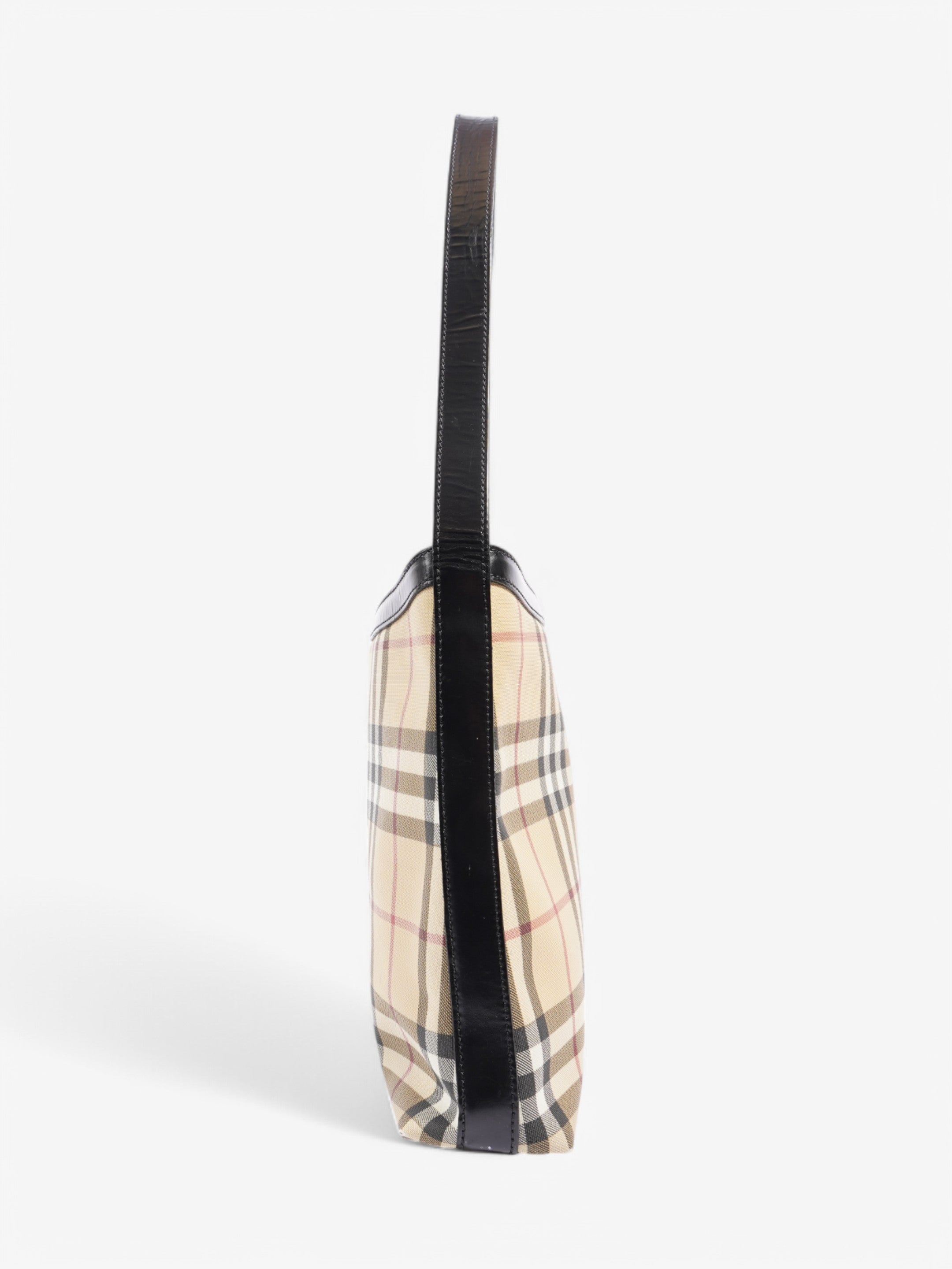Burberry Shoulder Bag Check Coated Canvas