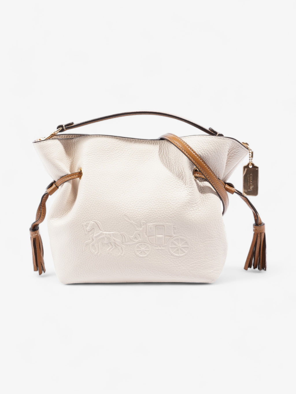 Coach Andy Cream Leather