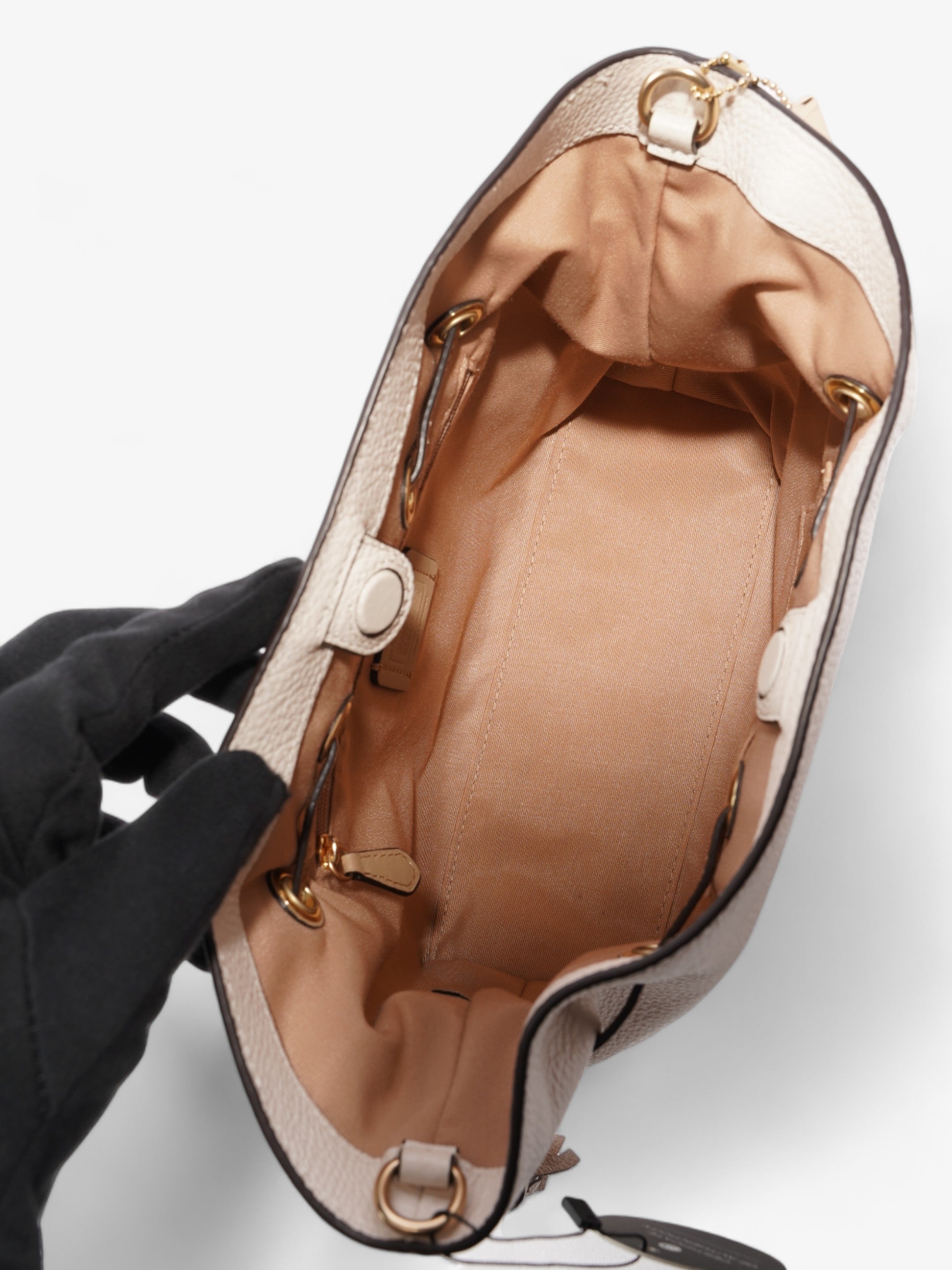 Coach Andy Cream Leather