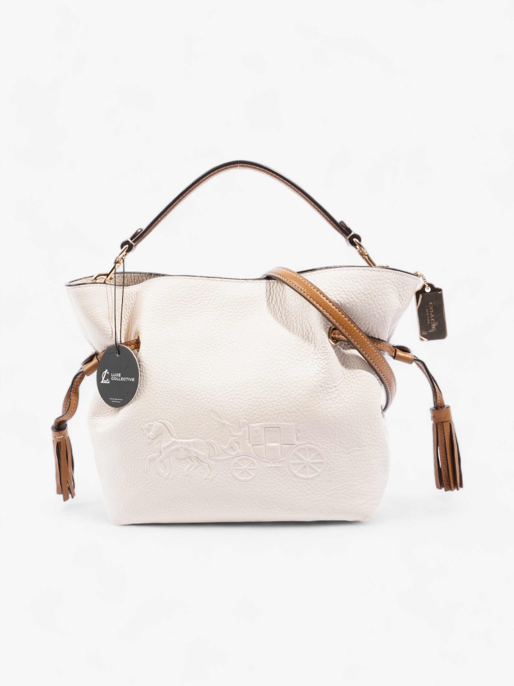Coach Andy Cream Leather