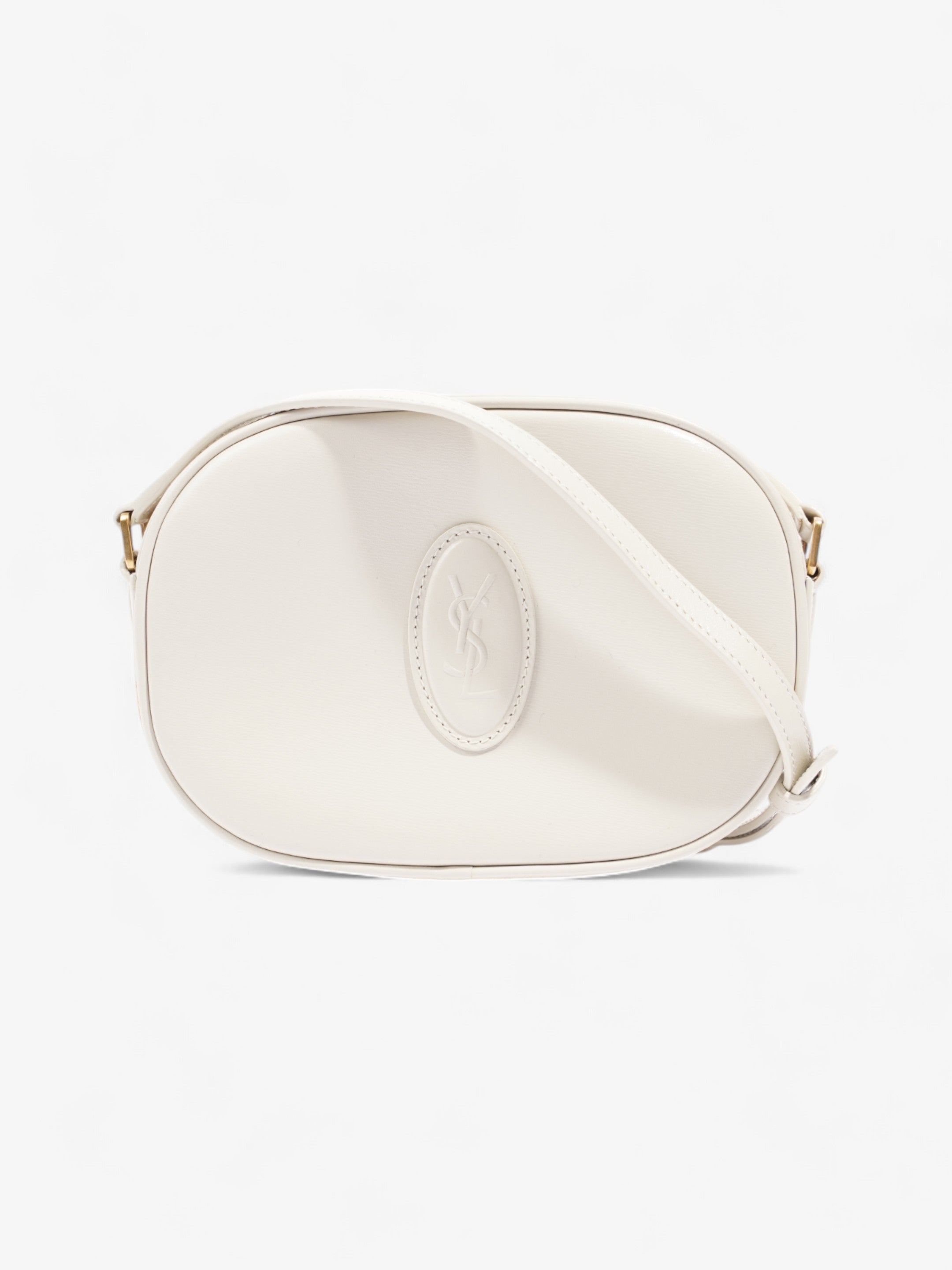 Saint Laurent Le 61 Camera Bag White Calfskin Leather