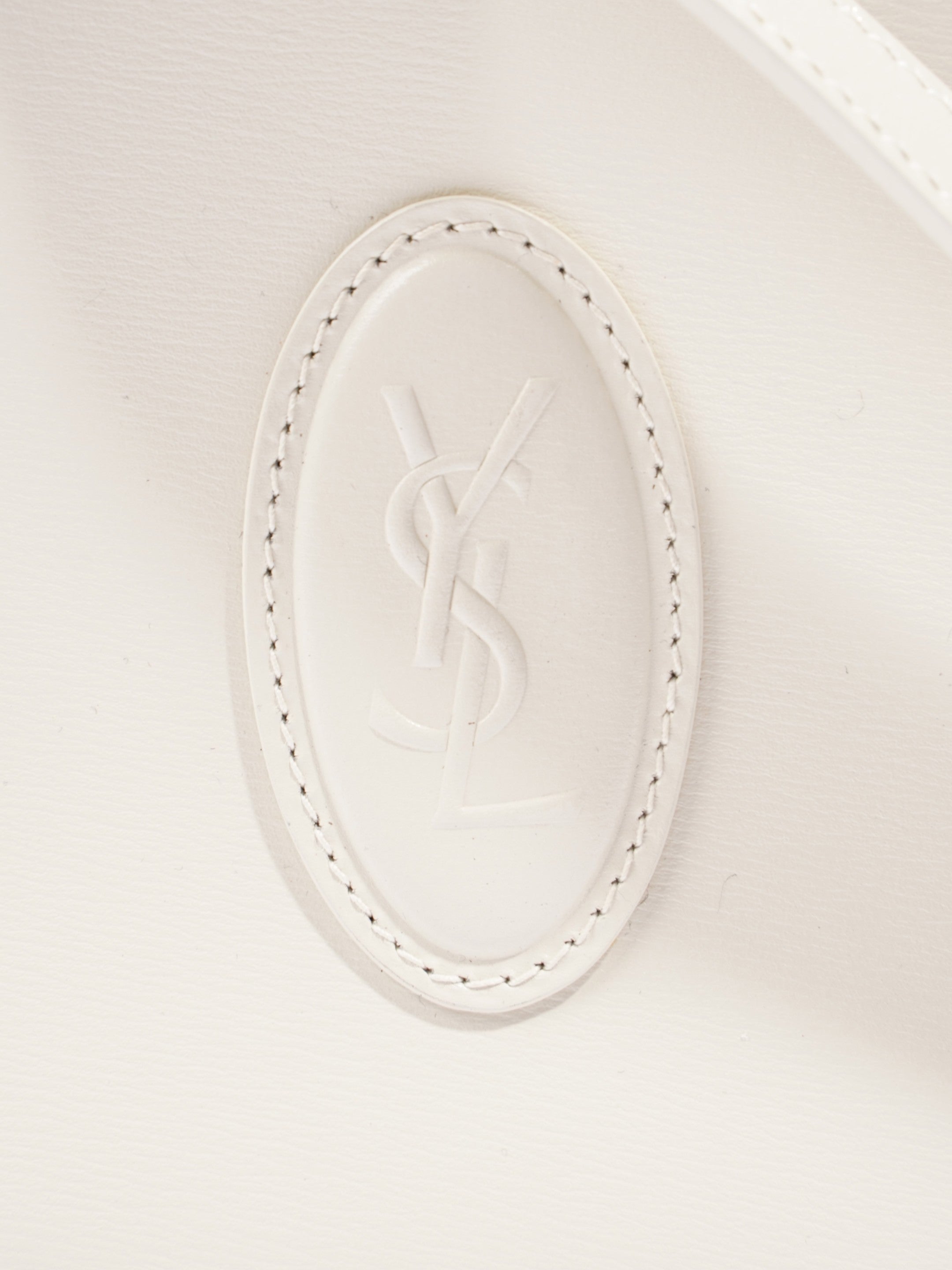 Saint Laurent Le 61 Camera Bag White Calfskin Leather