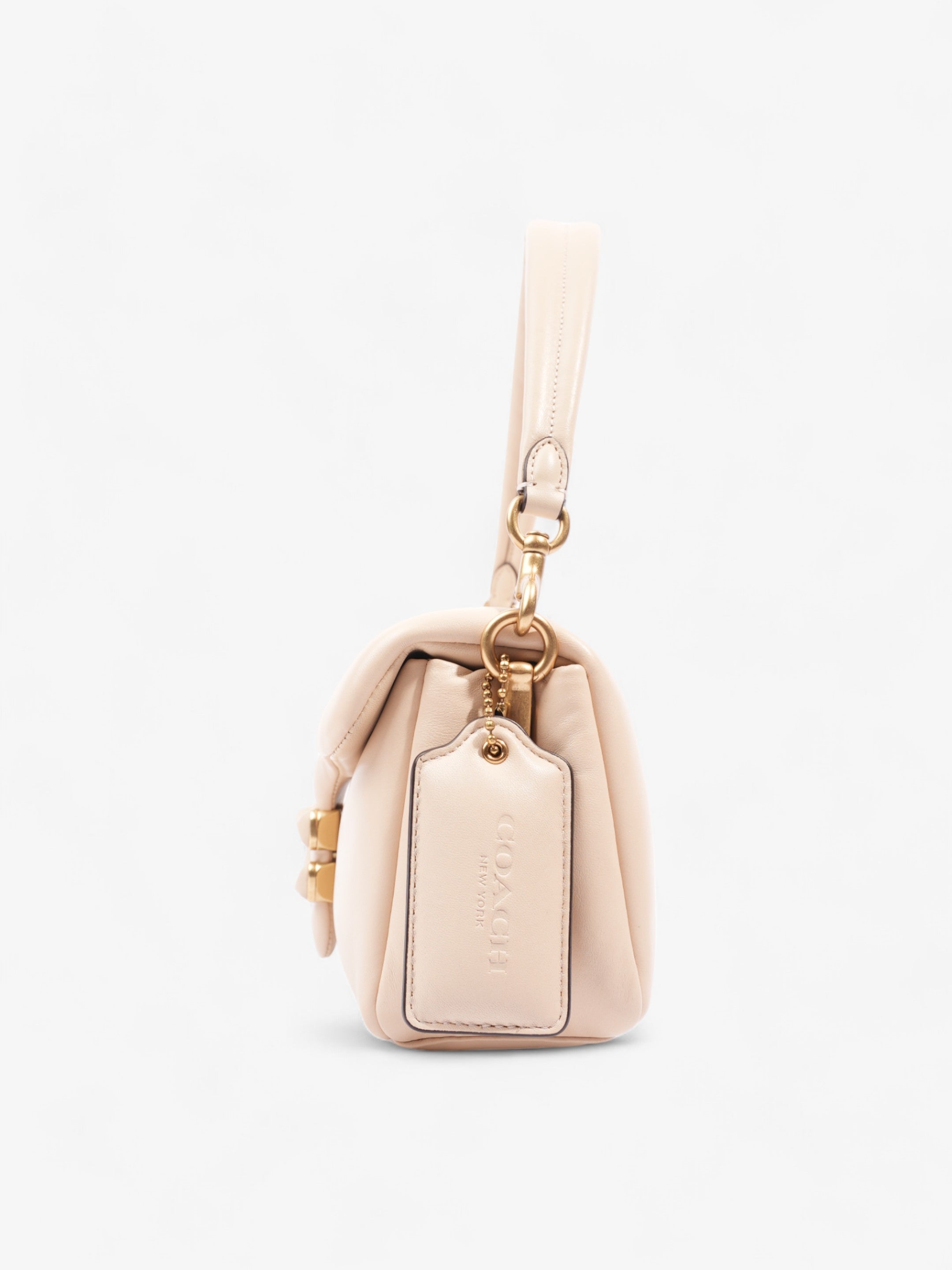 Coach Pillow Tabby Cream Leather 26