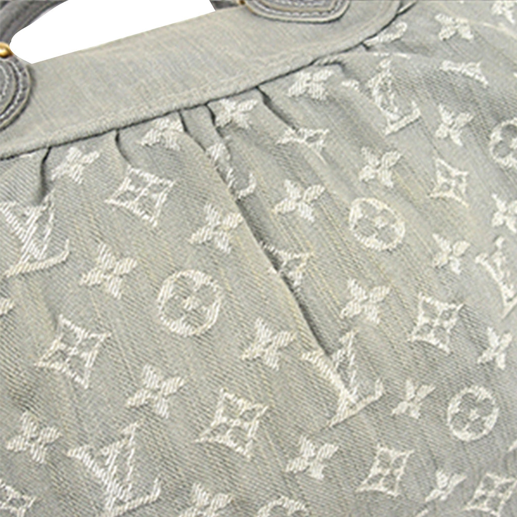 Gray Louis Vuitton Monogram Denim Neo Cabby MM Satchel