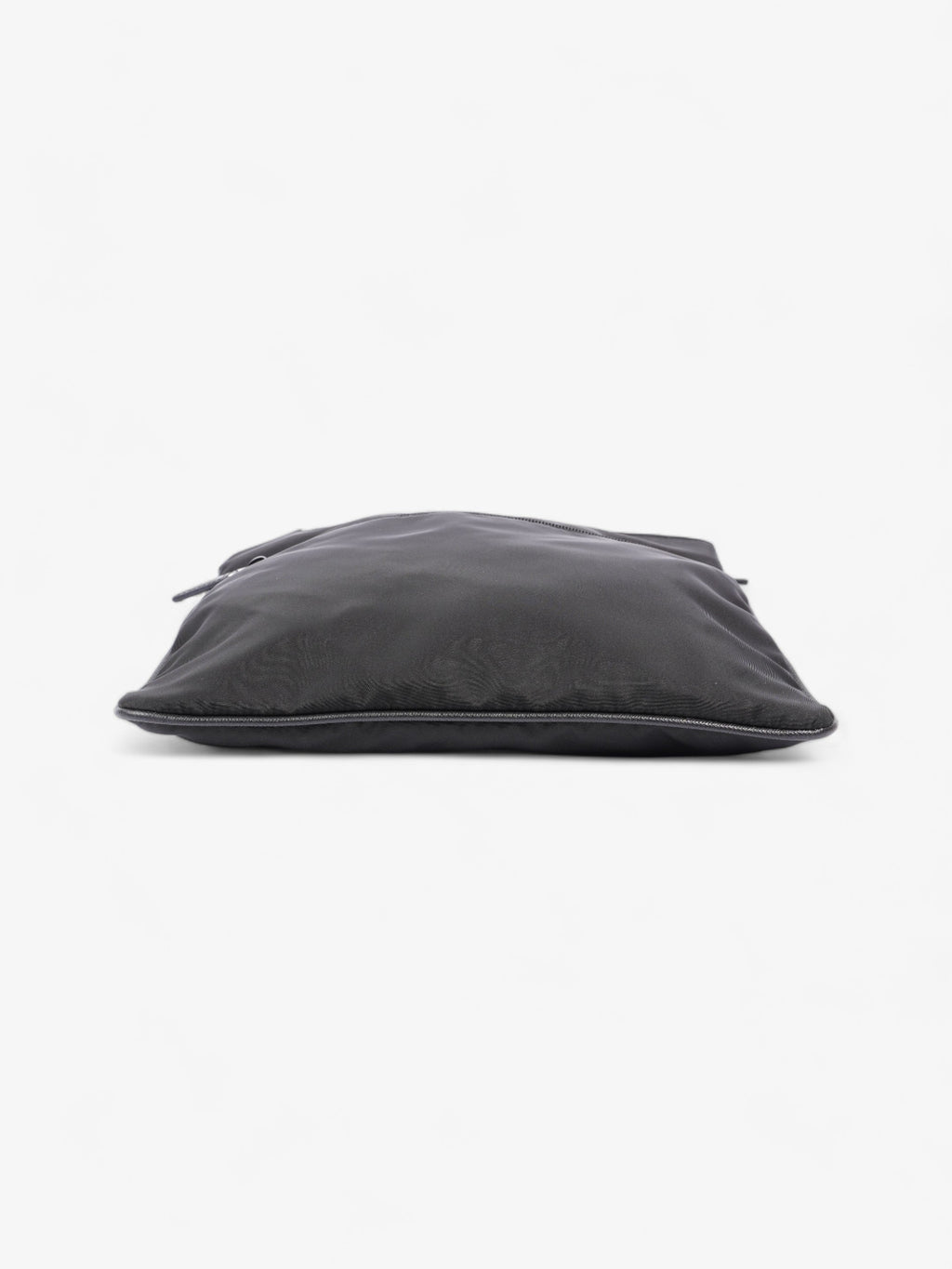 Prada Front Pocket Messenger Bag Black Nylon Medium
